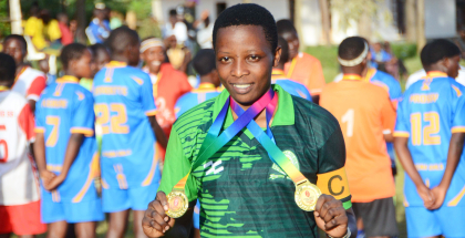 Teenage sensation Peace Muduwa steals the show in Ankole girls football