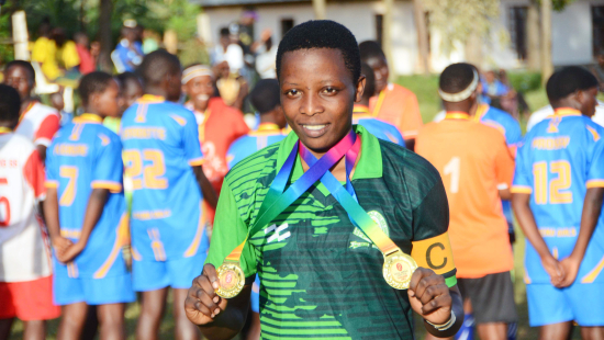 Teenage sensation Peace Muduwa steals the show in Ankole girls football