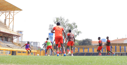 Uganda Cranes train at MTN Omondi Stadium ahead of Zanzibar centenary match