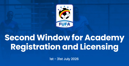FUFA Opens Second Window for Academy Registration and Licensing