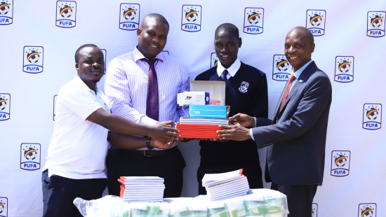 FUFA Hands Over Scholastic Materials to Schools of Excellence