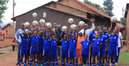 CSR Initiative: FUFA extends equipment support to Kitebi’s Saved Athleticos Academy
