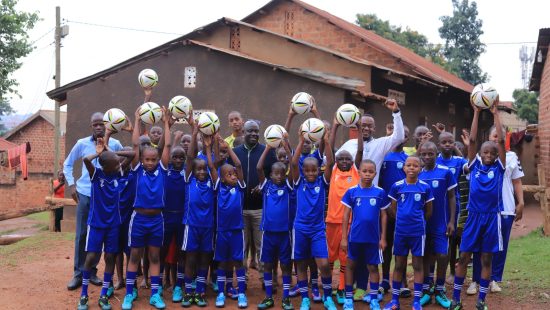 CSR Initiative: FUFA extends equipment support to Kitebi’s Saved Athleticos Academy