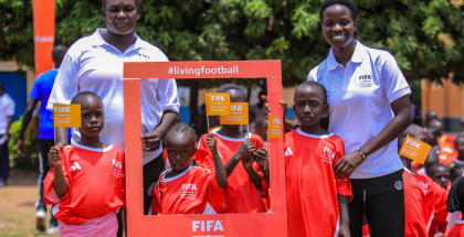 Arach, Adeke inspire young girls at FIFA Women’s Football Campaign festival in Lira