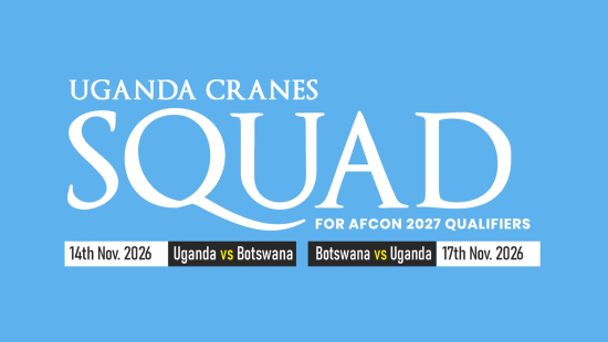TotalEnergies AFCON 2027 Qualifiers: Paul Put names squad as captain Aucho prepares for Cranes farewell